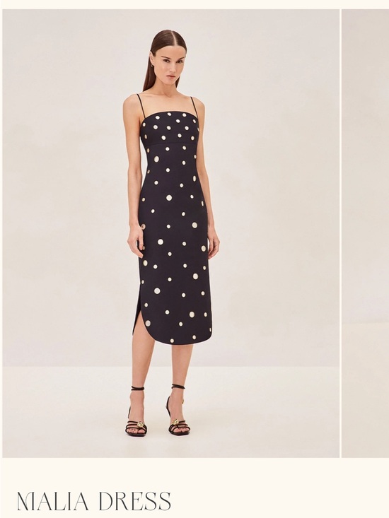 Alexis Dresses & Skirts - ALEXIS MALIA Dress Black with Gold Mirror Dots size S